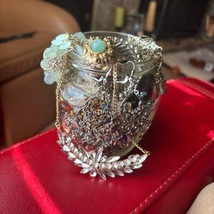 Elegant Silver and Gold Jewelry Set